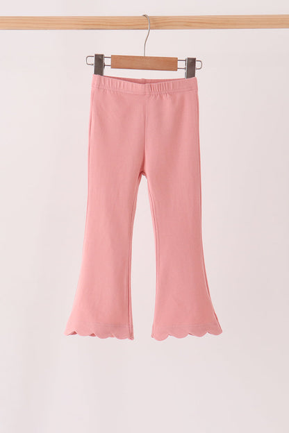 Pink scalloped bell pants