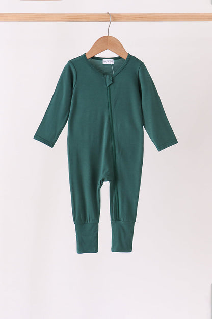 Forest zipper bamboo anti-slip romper