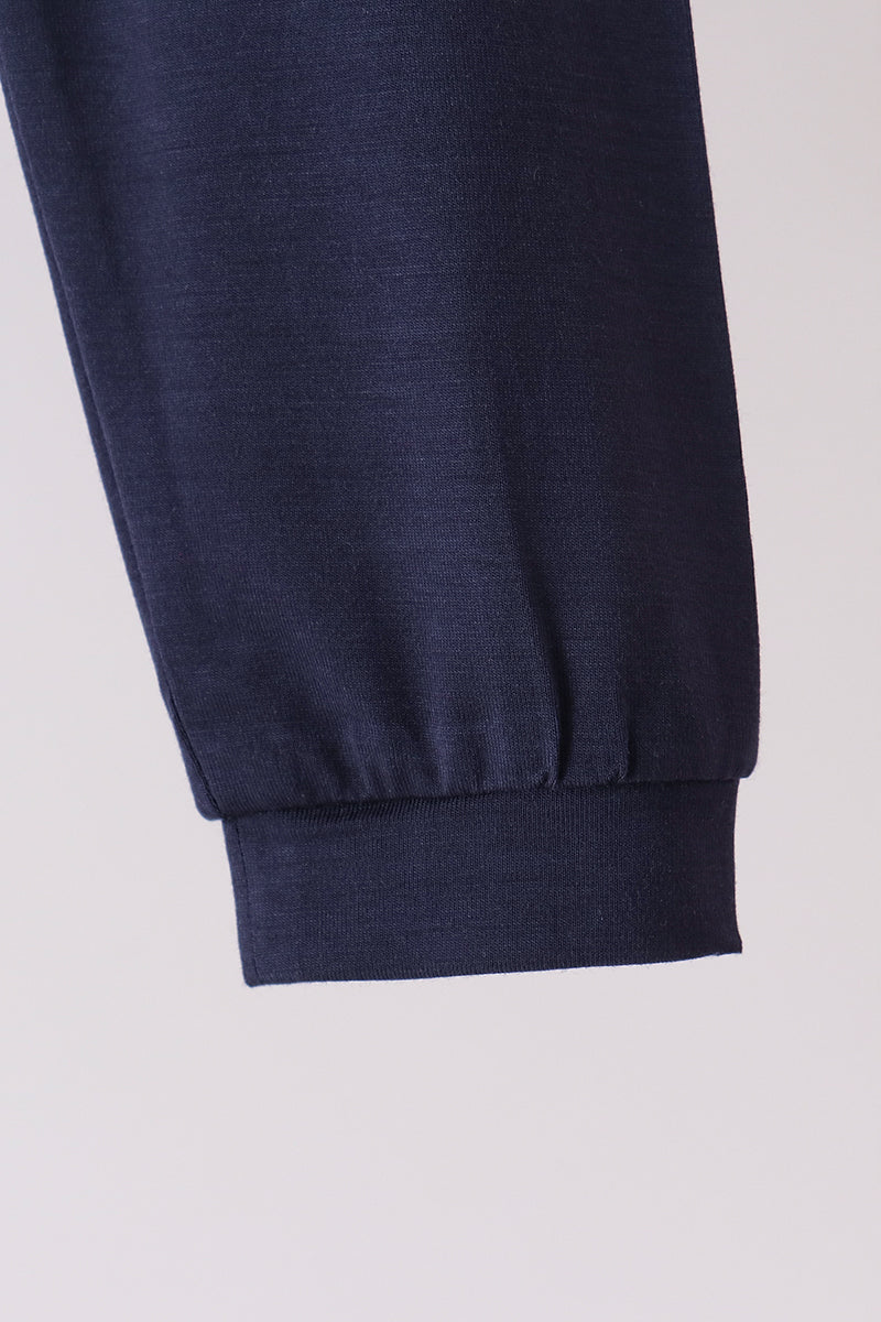 Navy bamboo pajama set – view 5