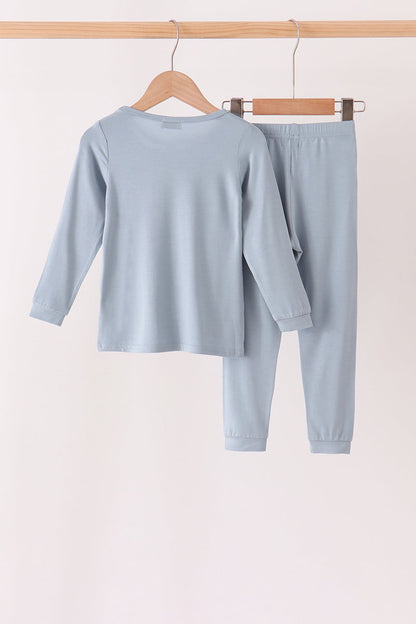 Blue bamboo pajama set – view 5
