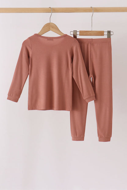 Dusty rose bamboo pajama set