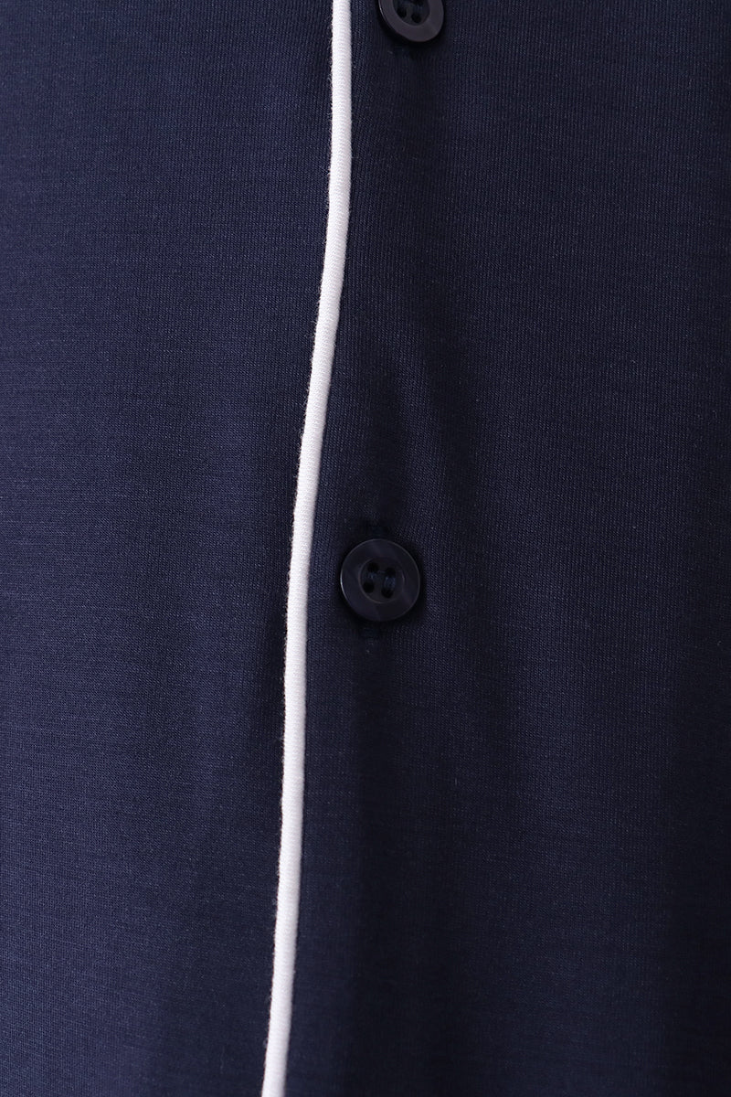 Navy bamboo mom pajama set