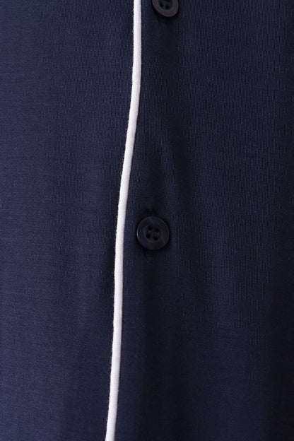 Navy bamboo mom pajama set