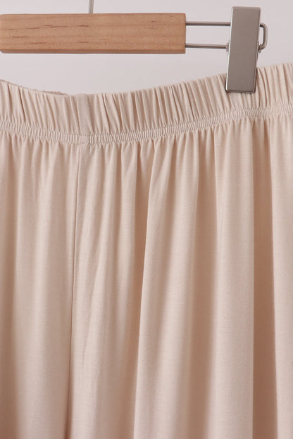 Beige bamboo mom pajama set