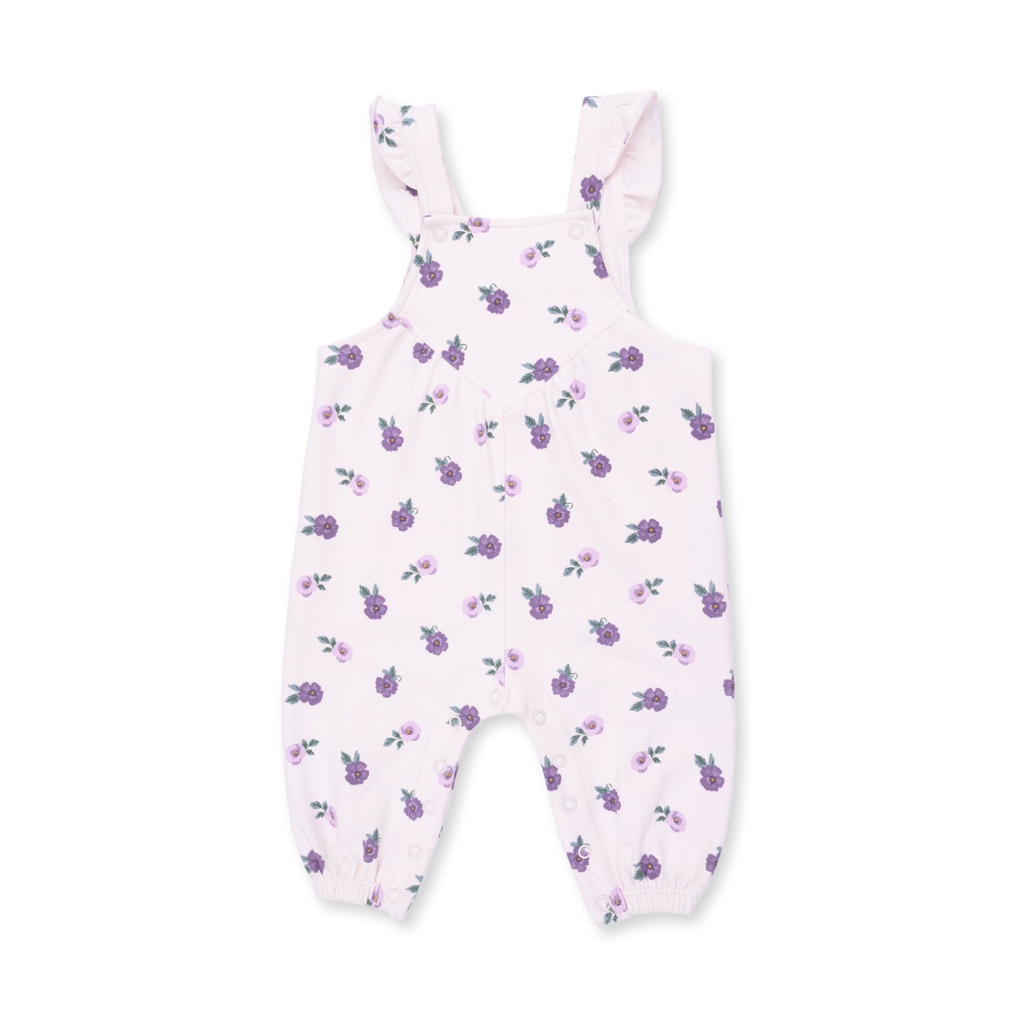 Violetta Floral - Ruffle V-Overalls and Long Sleeve Bodysuit