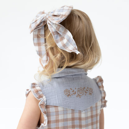 Western Plaid - Western Pearl Snap Dress and Bloomer