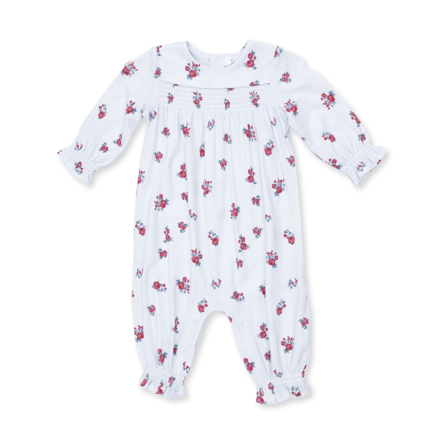 Alyssa Floral - Smocked Long Sleeve Romper