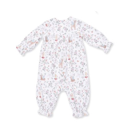 Enchanted Woodland - Smocked Long Sleeve Romper