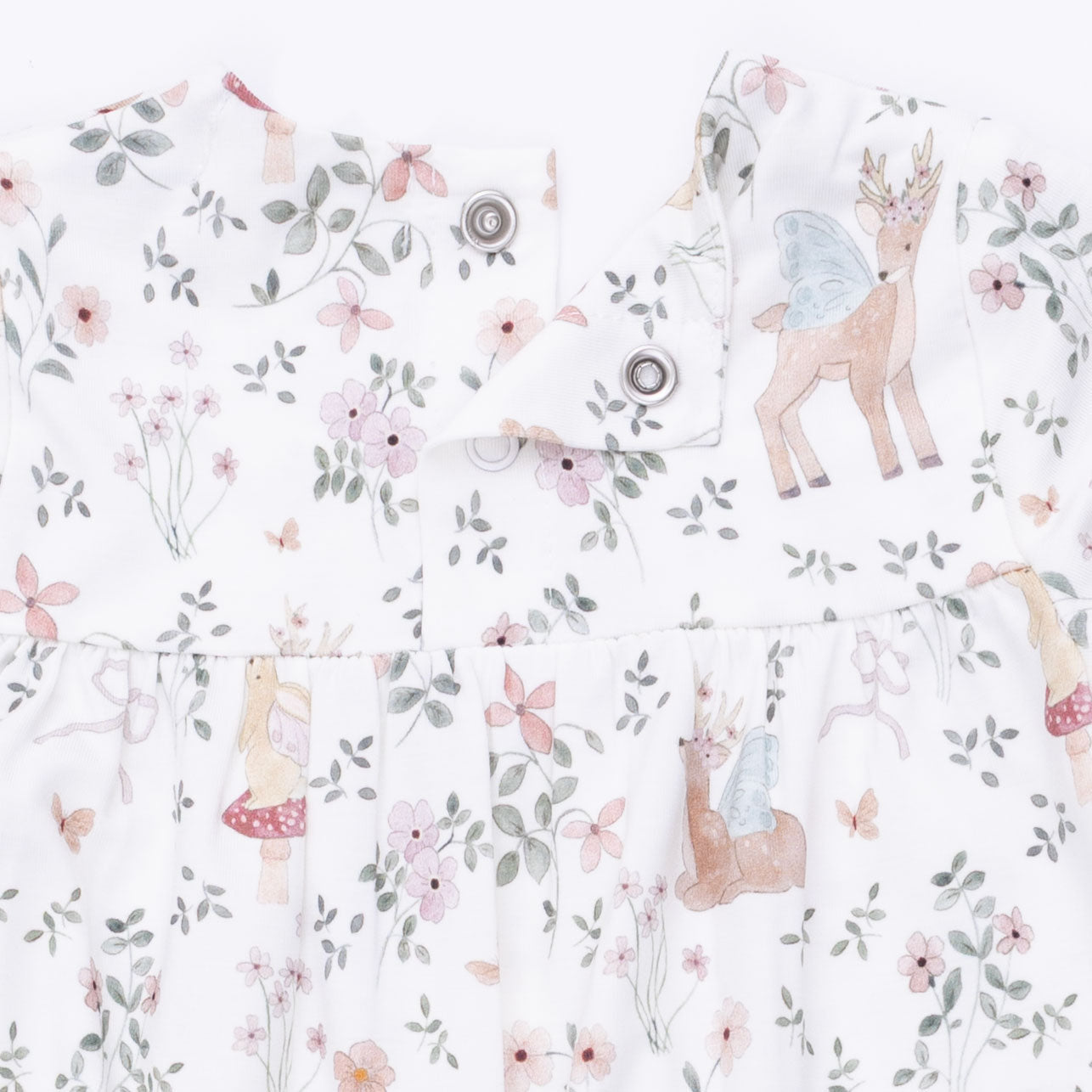 Enchanted Woodland - Smocked Long Sleeve Romper