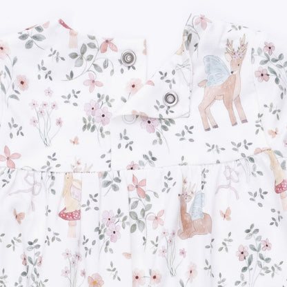 Enchanted Woodland - Smocked Long Sleeve Romper