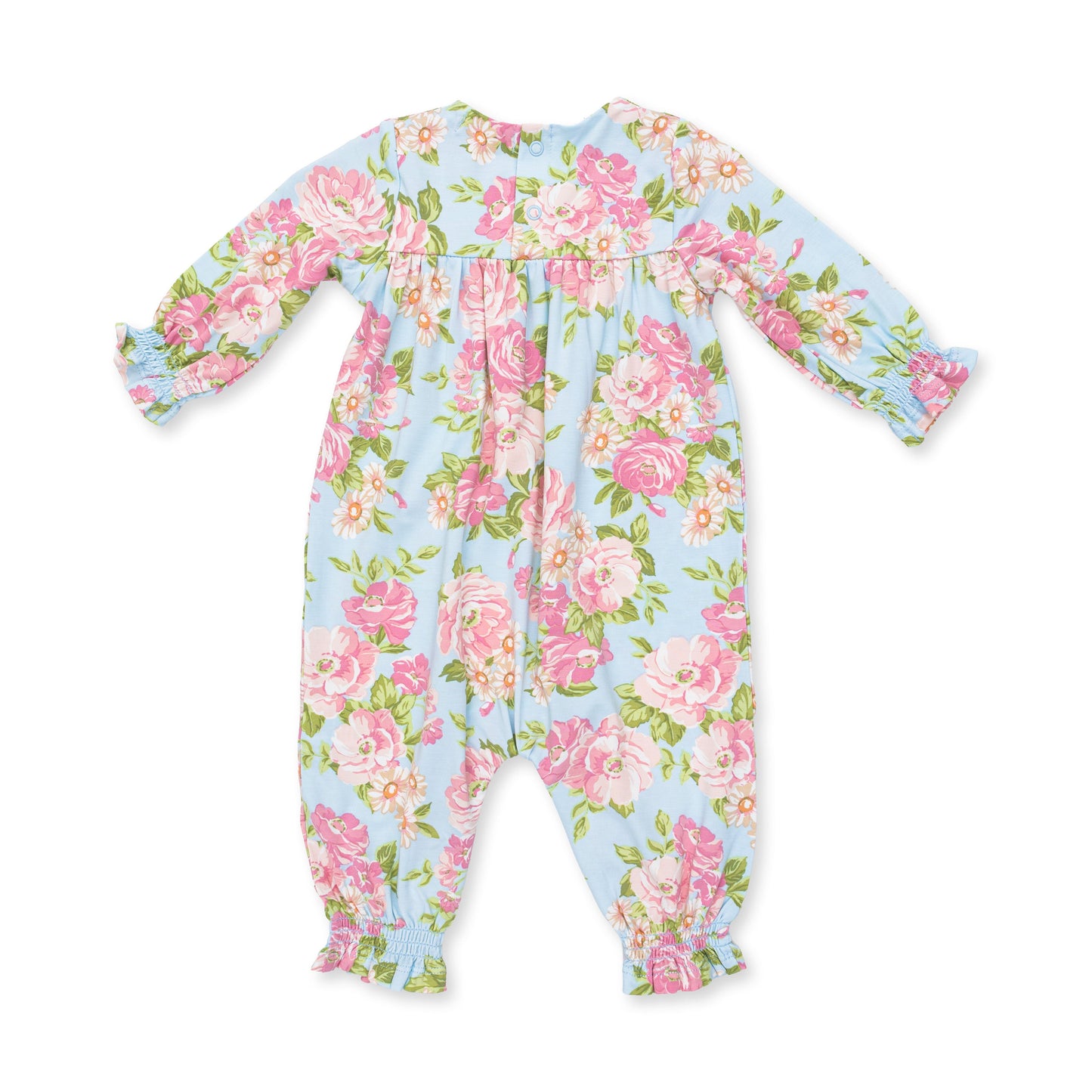 Angeline Floral - Smocked Long Sleeve Romper