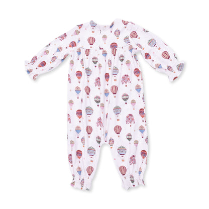 Hot Air Balloon - Smocked Long Sleeve Romper