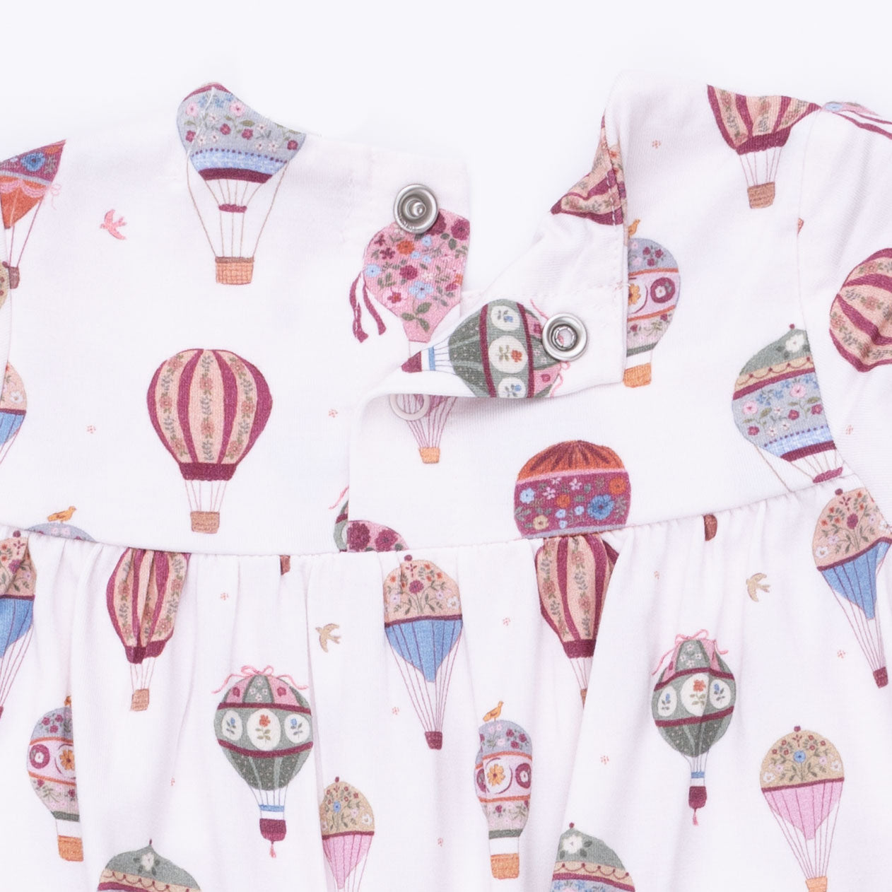 Hot Air Balloon - Smocked Long Sleeve Romper