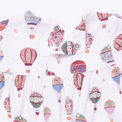 Hot Air Balloon - Smocked Long Sleeve Romper