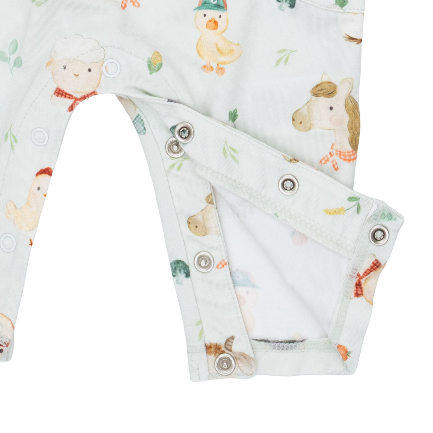 Baby Farm Faces - Romper with Contrast Sleeves