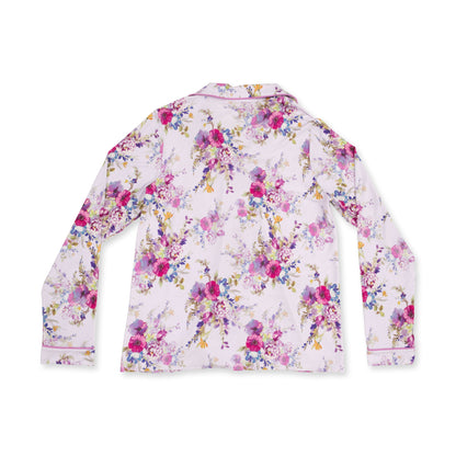 Dahlia Floral - Adult Long Sleeve Coat Style and Pant with Pockets