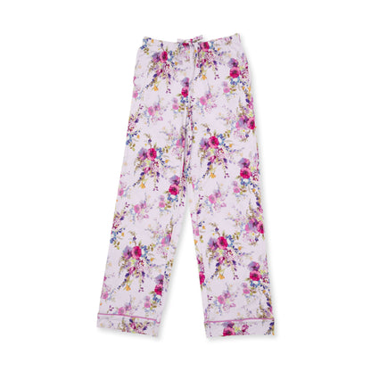 Dahlia Floral - Adult Long Sleeve Coat Style and Pant with Pockets