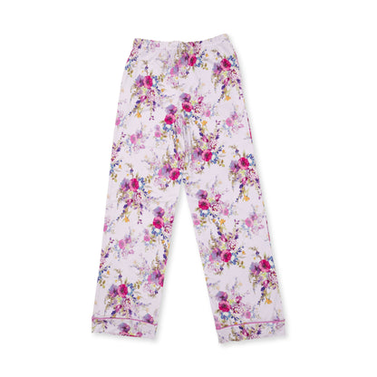 Dahlia Floral - Adult Long Sleeve Coat Style and Pant with Pockets