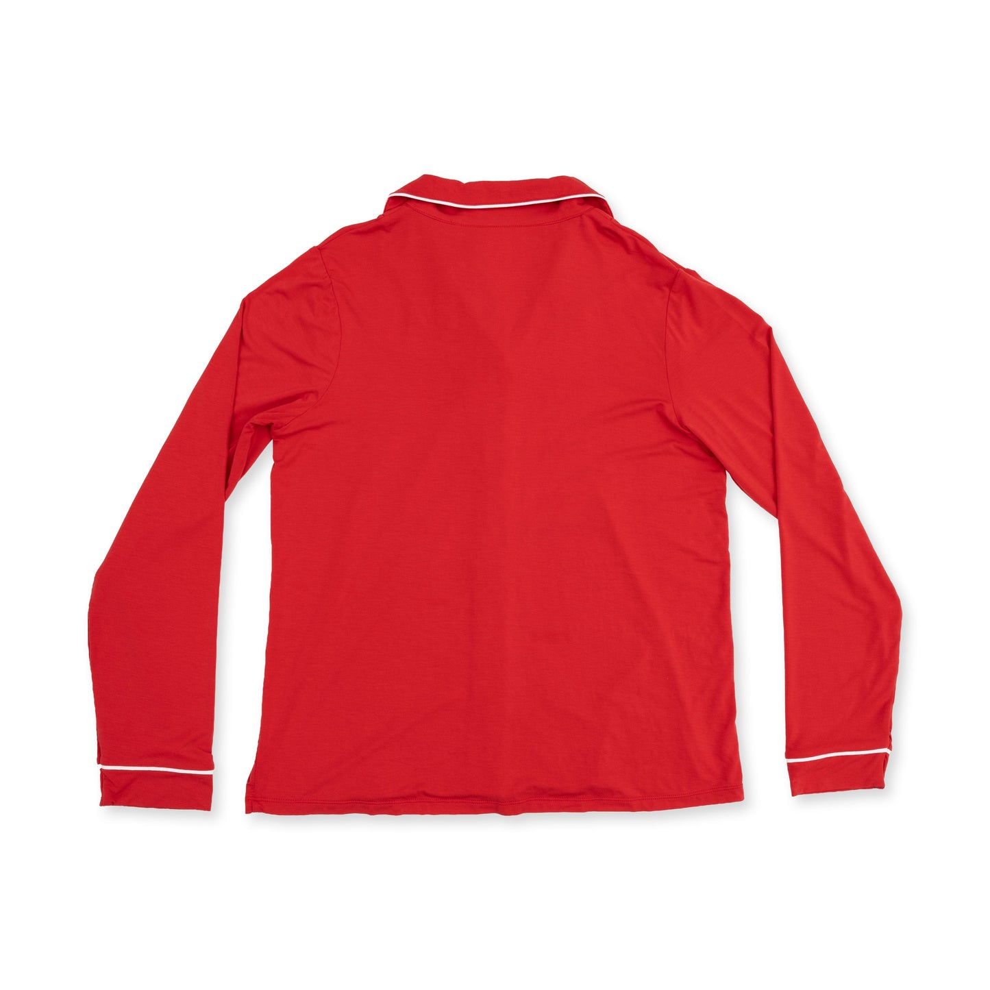 Ribbon Red - Adult Long Sleeve Coat Style and Pant with Pockets