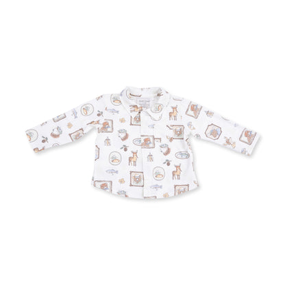 Woodson's Family Cabin - Long Sleeve Polo Button Up