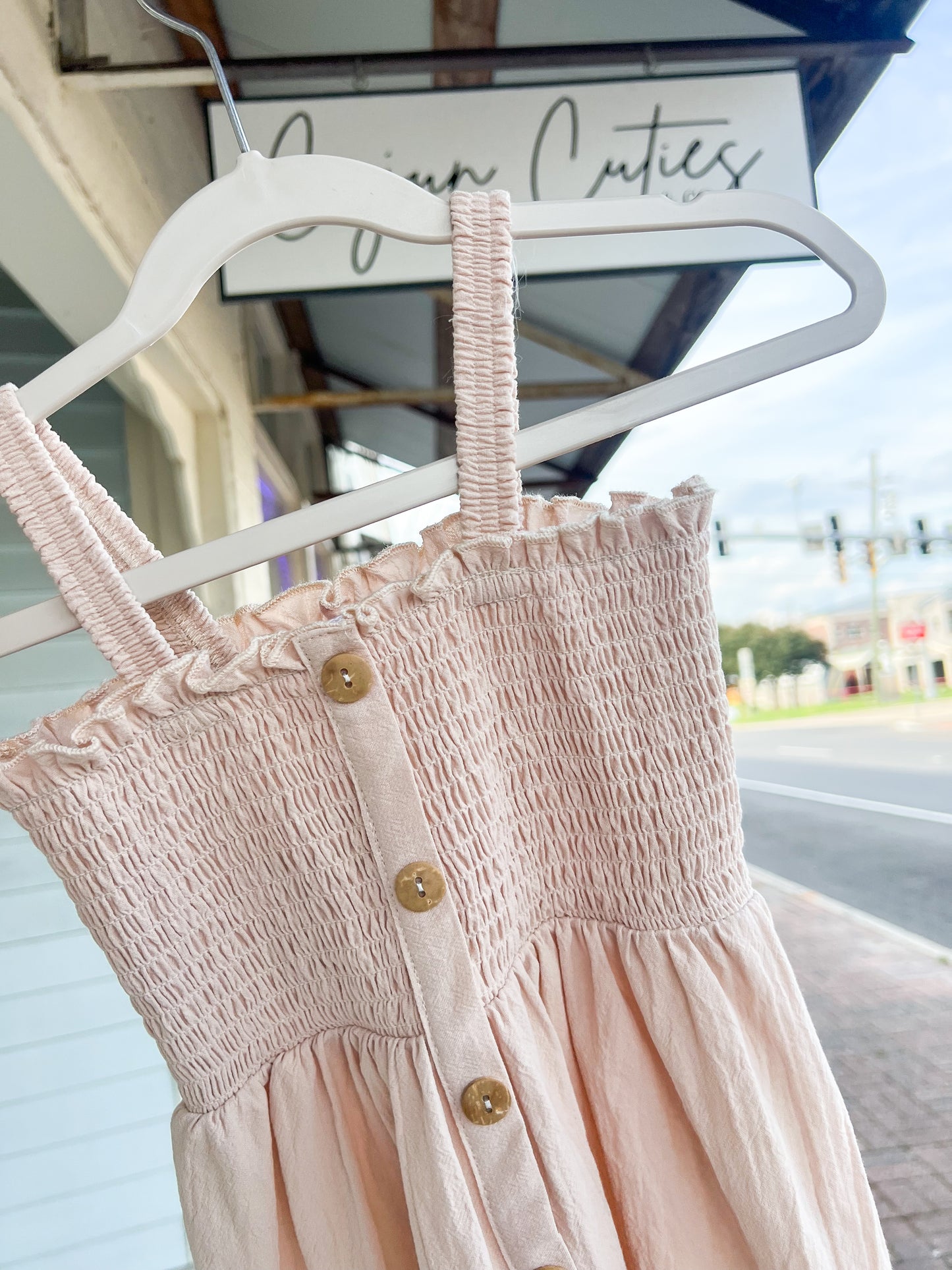 For The Love of Nudes Dress - Cajun Cuties & Co