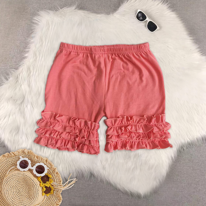 Sibling Baby Girls Summer Icing Ruffle Shorts