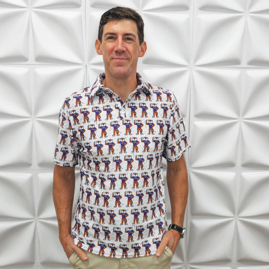 💜 Mike the Tiger Party Polo – Official LSU Men’s Shirt 💛
