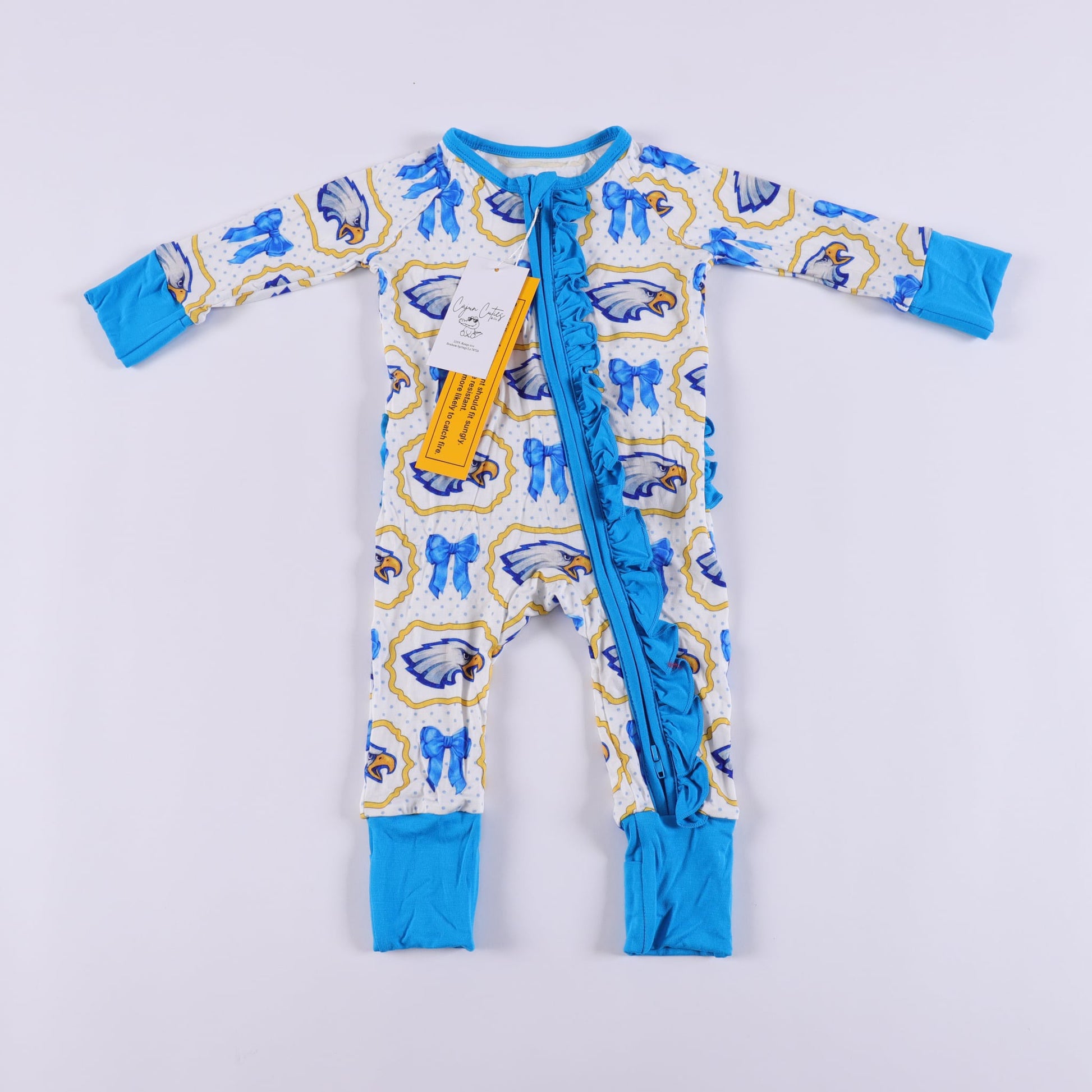Bamboo Live Oak Eagles pajamas – soft sleepwear for boys & girls from Cajun Cuties
