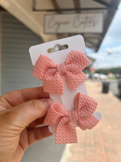 Quilted Piggy Bows - Cajun Cuties & Co