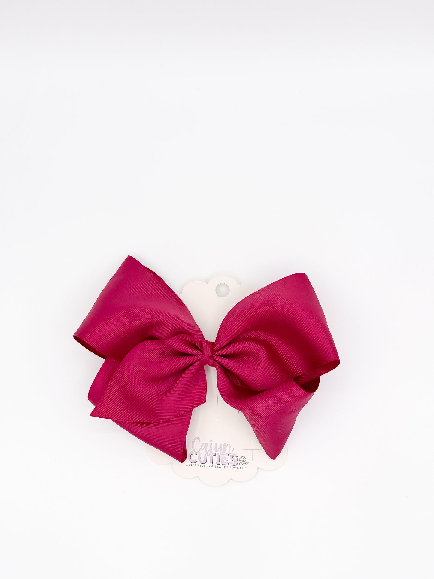 Solid Color 8 Inch Hair Bow – Boutique Girls Bow | Cajun Cuties & Co