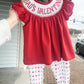 Dad's Little Valentine Outfit  Hand Smocked