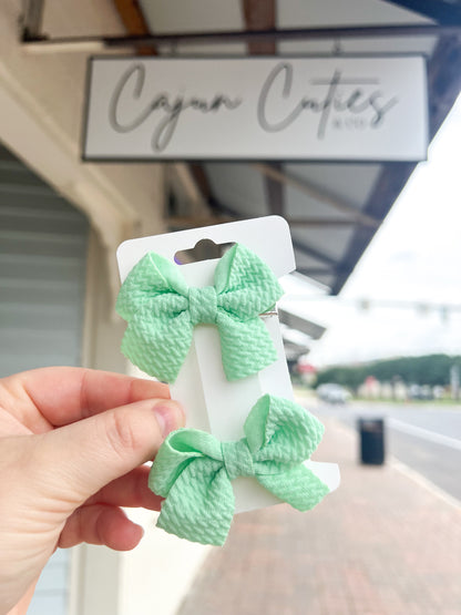 Quilted Piggy Bows - Cajun Cuties & Co