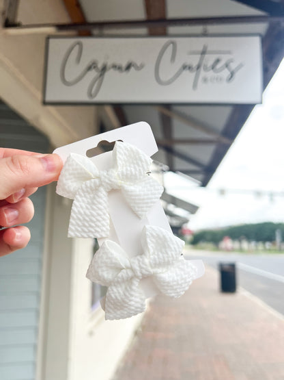 Quilted Piggy Bows - Cajun Cuties & Co