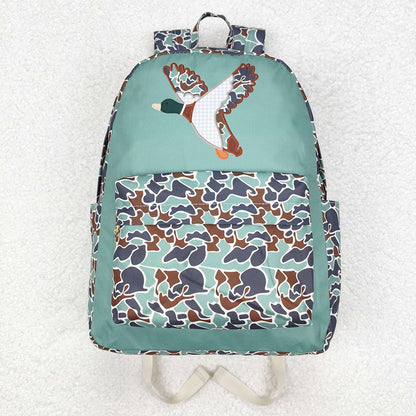 Sibling Baby Kids Boys Camo Ducks Backpack Lunch Boxes