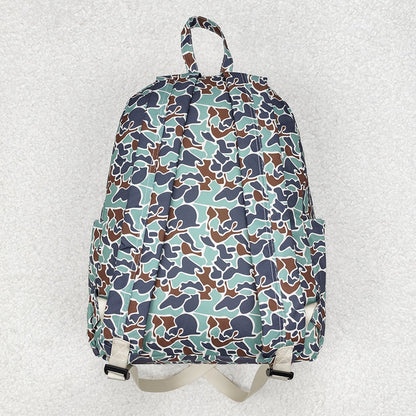 Sibling Baby Kids Boys Camo Ducks Backpack Lunch Boxes