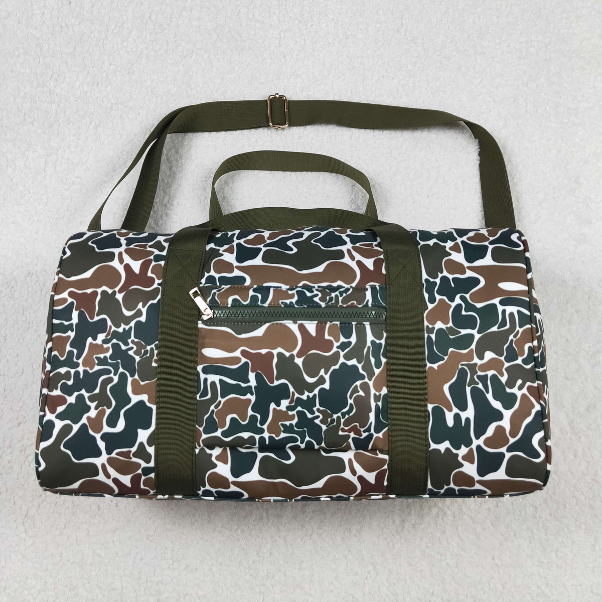 BA0264  Dark Brown Camouflage Gym Bags Traveling Bags