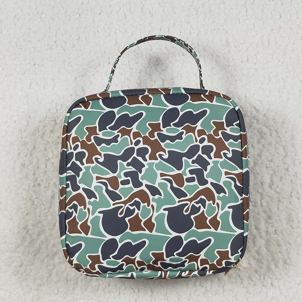 Sibling Baby Kids Boys Camo Ducks Backpack Lunch Boxes