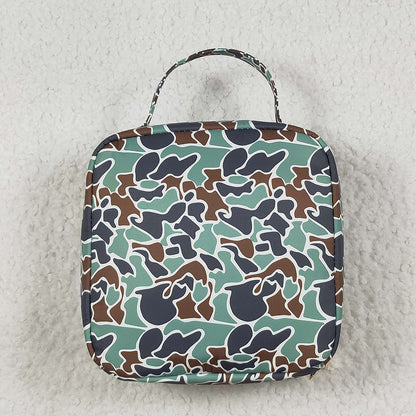 Sibling Baby Kids Boys Camo Ducks Backpack Lunch Boxes
