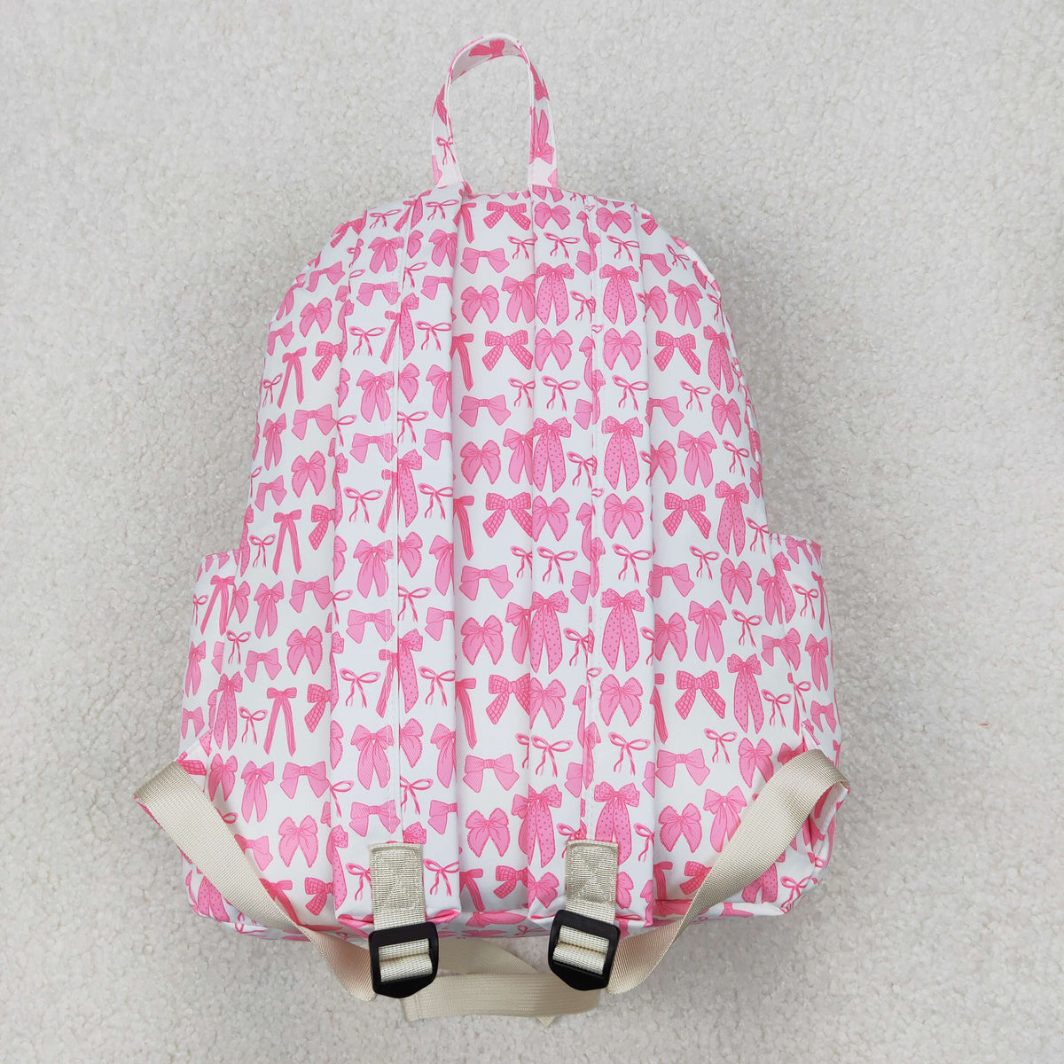 Sibling Pink Bows Plaid Lunch Boxes Back Bags
