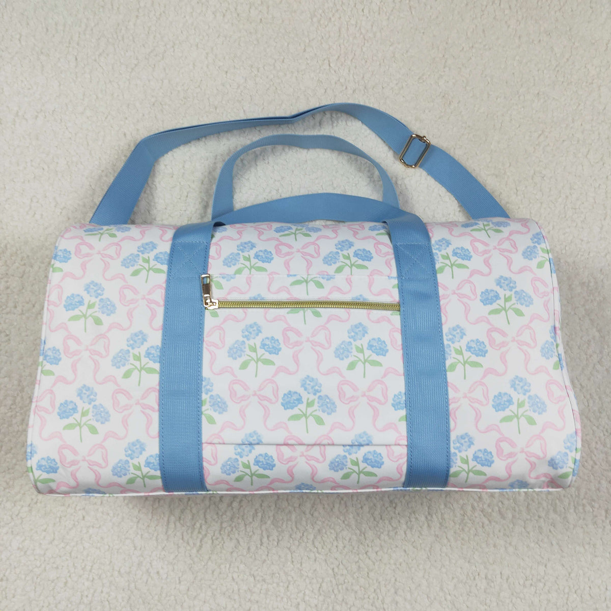 BA0294 Flowers Ruffle Gym Duffles Bags