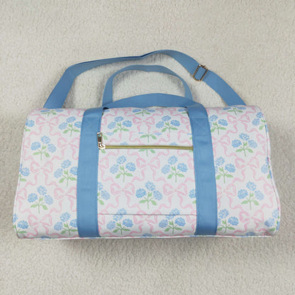 BA0294 Flowers Ruffle Gym Duffles Bags