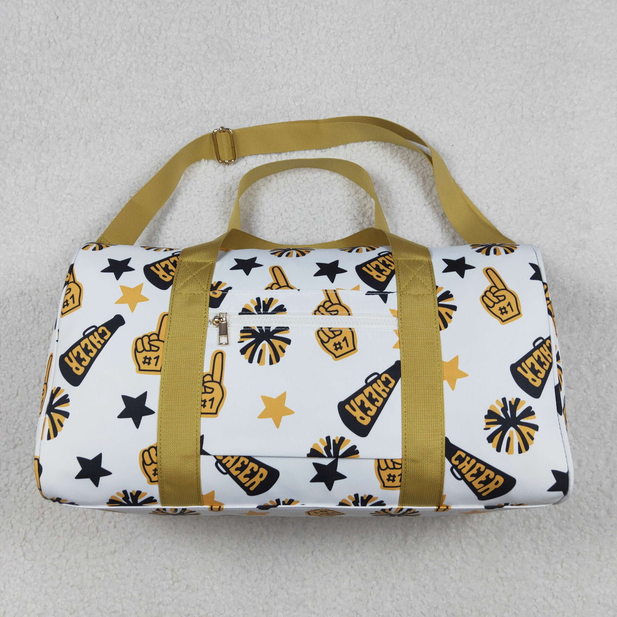 Sibling Gold Black Stars Cheer Team Gym Bags Lunch Boxes