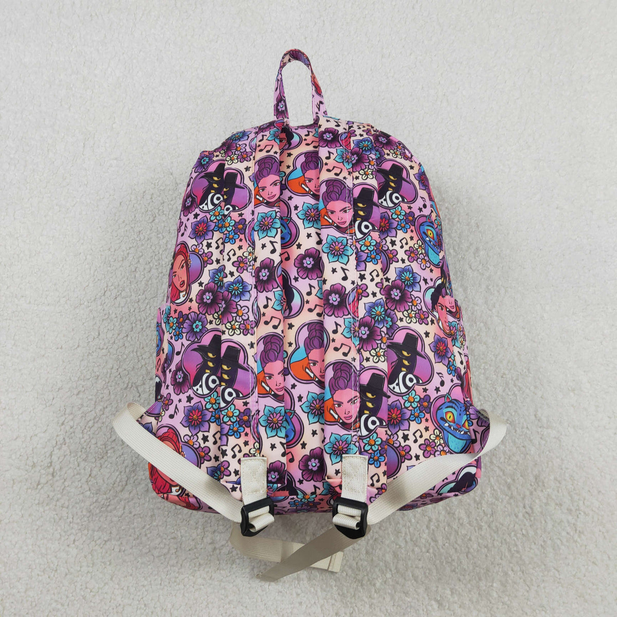 Sibling Baby Girls Cartoon Demon Hunter School Back Bags