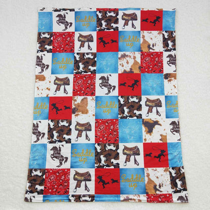 BL0055 Baby Kids Highland Cows Western Blanket