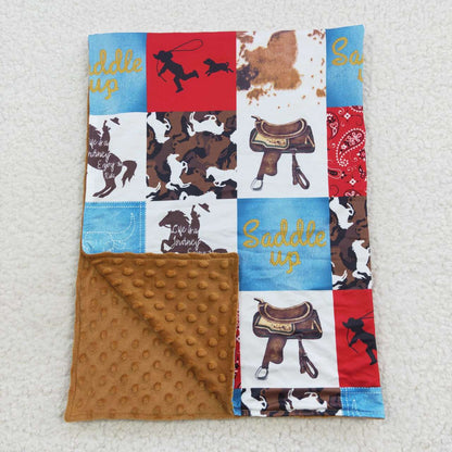 BL0055 Baby Kids Highland Cows Western Blanket