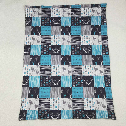 Sibling Baby Kids Camo Ducks Hunting Bows Blankets