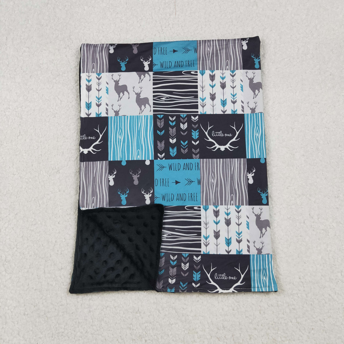 Sibling Baby Kids Camo Ducks Hunting Bows Blankets