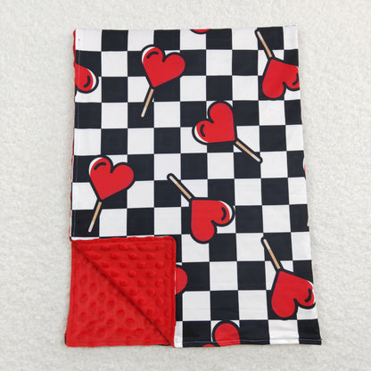 Sibling Baby Kids Hearts Valentines Blankets