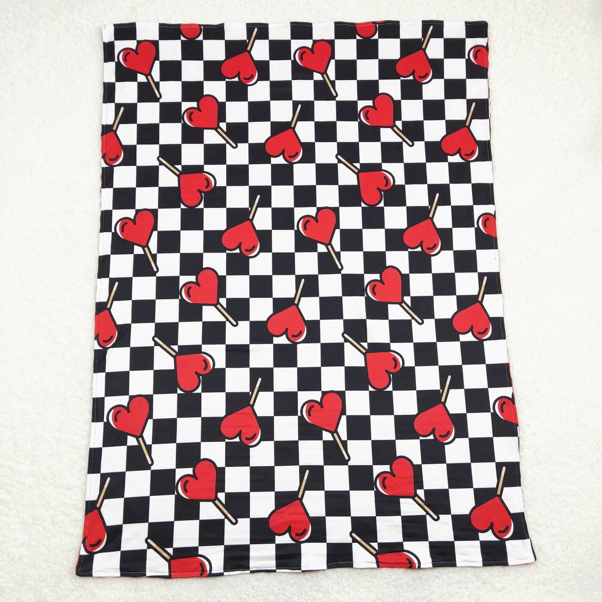 Sibling Baby Kids Hearts Valentines Blankets