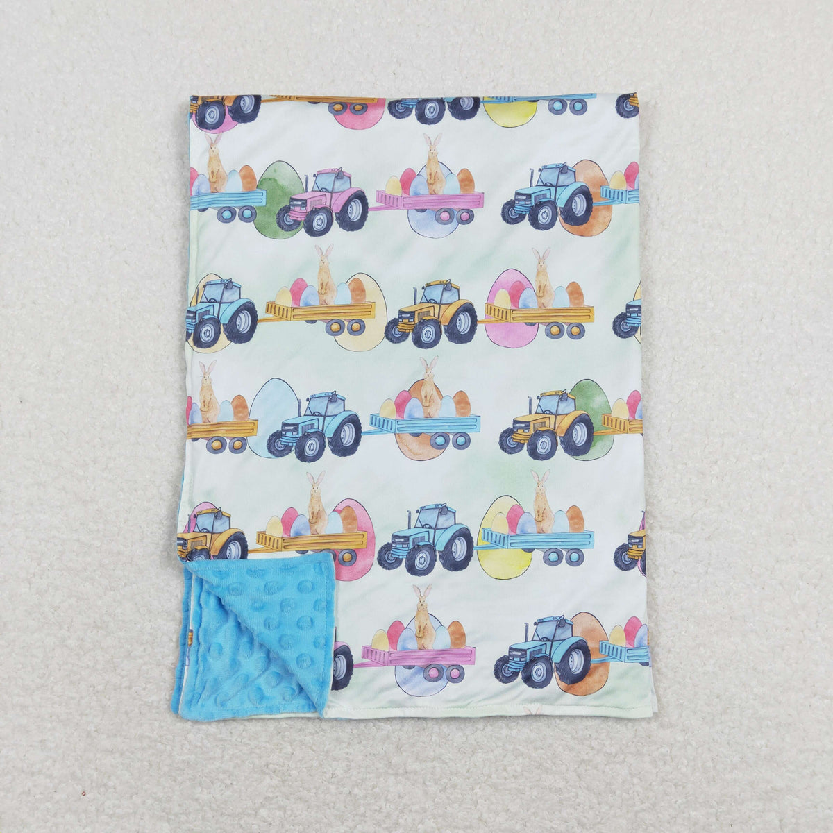 Sibling Baby Kids Rabbits Eggs Easter Blankets